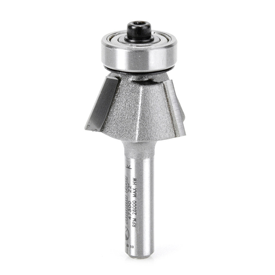 Amana 47300 Bevel Trim 23° 3 Flute Router Bit