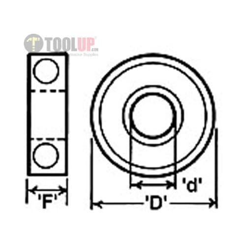 Amana 47704 1/8 ID x 3/8 OD Bearing Router Bit