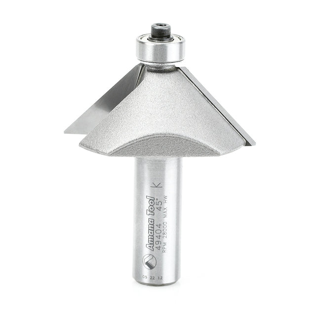 Amana 49404 Chamfer Bit 2" Diameter 1/2" Shank Router Bit