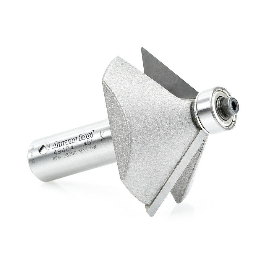 Amana 49404 Chamfer Bit 2" Diameter 1/2" Shank Router Bit - 3