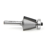 Amana 49408 15° Chamfer 1/4" Shank Router Bit - 2