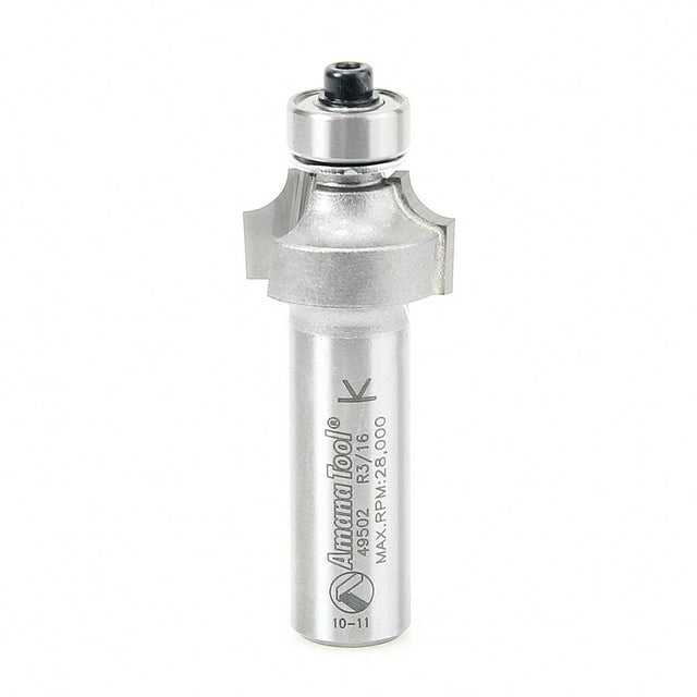 Amana 49502 3/16" x 7/8" x 1/2" Carbide Tipped Corner Round Router Bit
