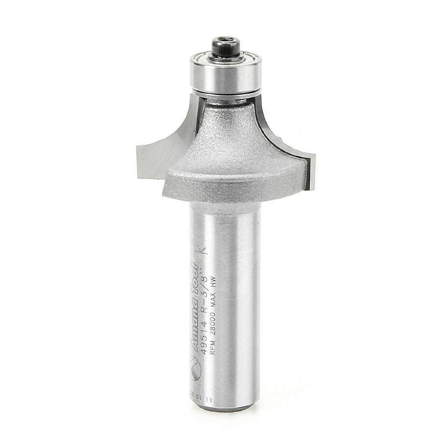 Amana 49514 Corner Rounding 3/8" Radius 1/2" Shank Router Bit