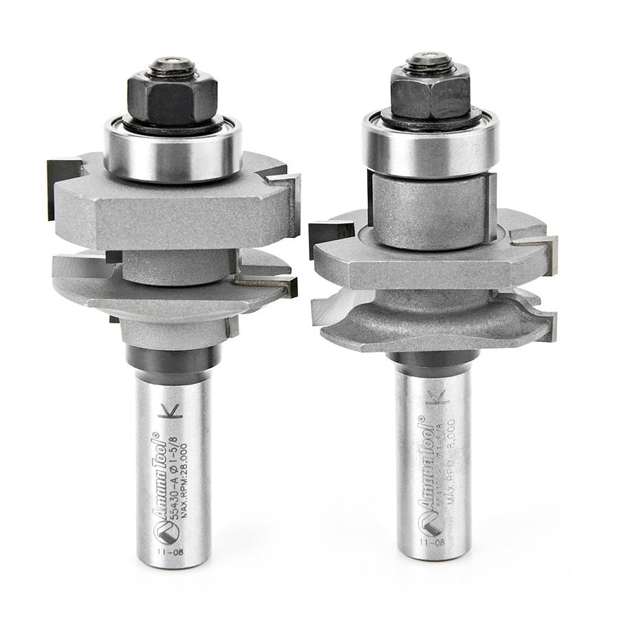 Amana 55430 2 Piece Stile And Rail 1/2" Shank Router Bit