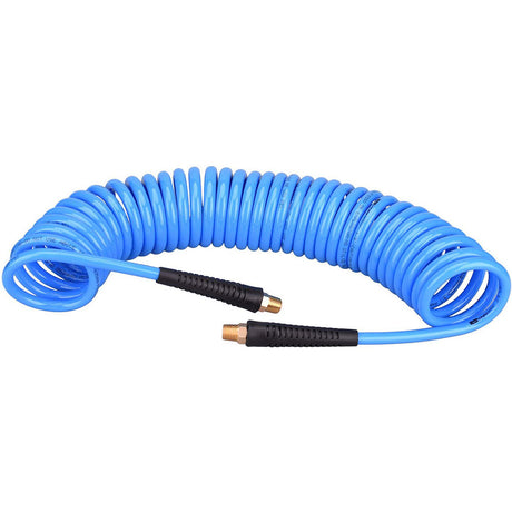 Amflo 2425E 1/4" x 25' Polyurethane Recoil Air Hose with Pigtails