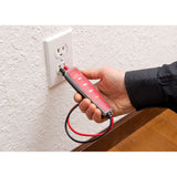 Amprobe 3503229 PY-1A Pocket Size AC/DC Voltage Tester w/ Built-In Test Lead Holder, CAT III Rated - 3