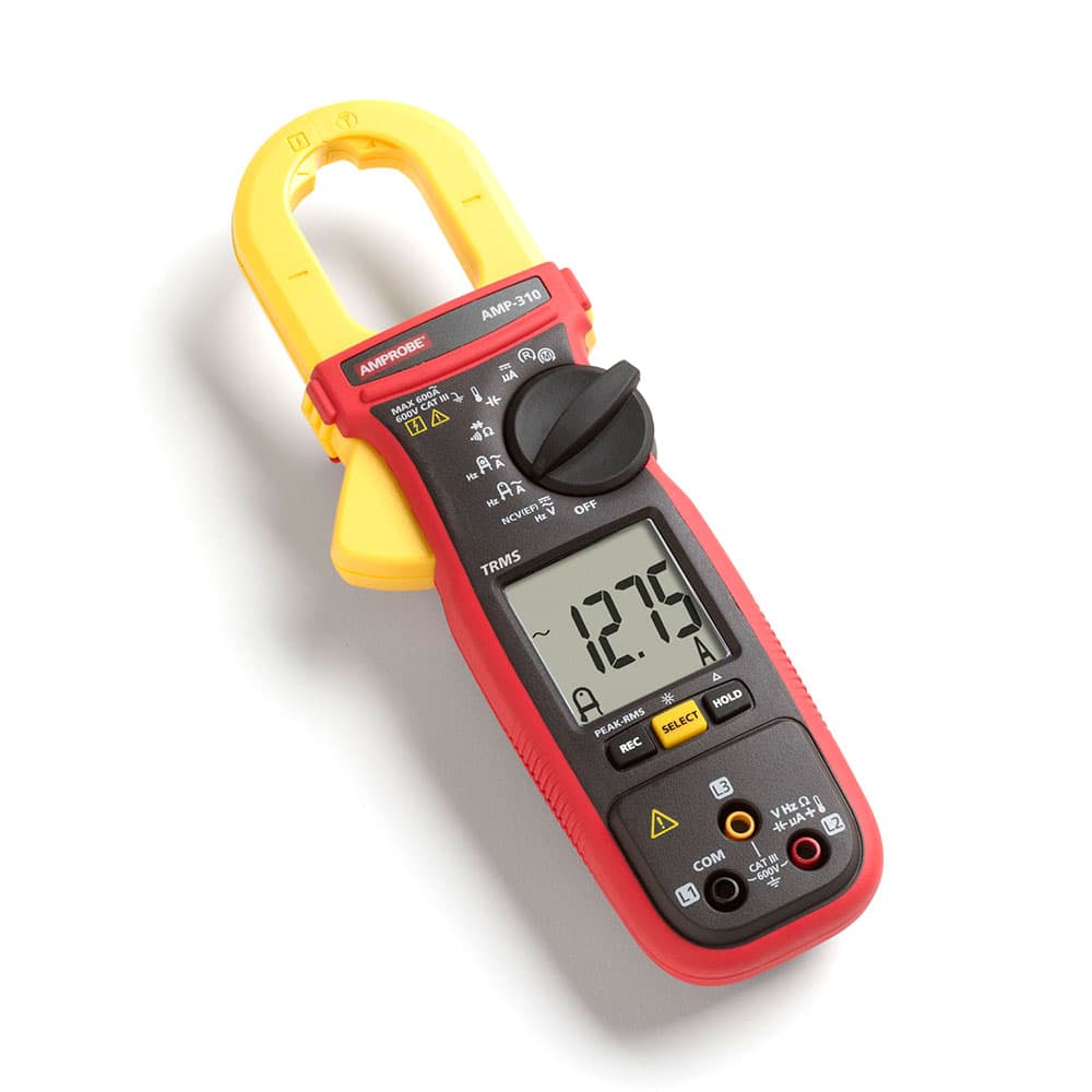 Amprobe 4560555 AMP-310 600V/600A TRMS AC Clamp Multimeter w/ 3-Phase Sequence and Motor Testing - 6