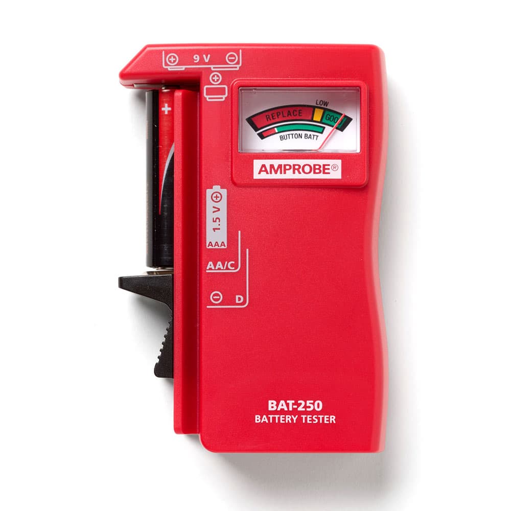 Amprobe 4589825 BAT-250 Handheld Battery Capacity Tester with V-Shaped Side Cradle - 7