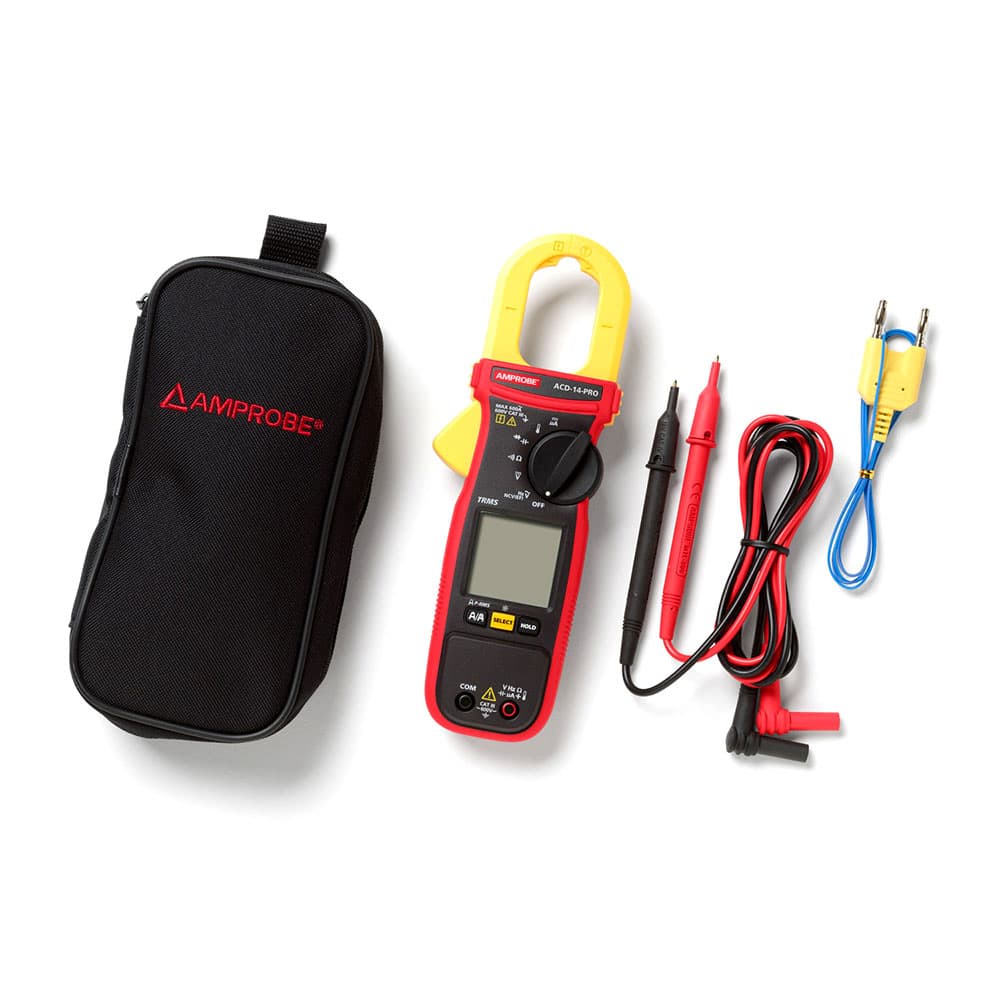 Amprobe 4718977 ACD-14-PRO 600V/600A TRMS Dual Display Autoranging HVAC/Electrical Clamp Meter - 4