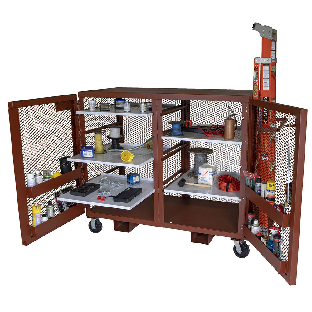 JOBOX 1-400990 65" Mesh Cabinet - 12