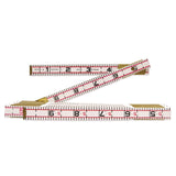 Crescent Lufkin 1066DN 5/8" x 6' Red End Engineer's Scale Wood Rule