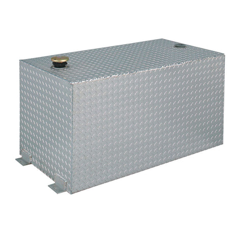 JOBOX 438000 100 Gal Rectangular Aluminum Liquid Transfer Tank for Trucks