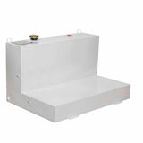 Crescent JOBOX 488000 85 Gallon White Low-Profile L-Shaped Steel Liquid Transfer Tank for Trucks