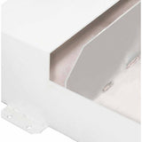 Crescent JOBOX 498000 100 Gallon White L-Shaped Fuel-N-Tool Ready Steel Liquid Transfer Tank for 4-Door Trucks - 6
