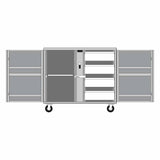 Crescent Jobox 676990 Rolling Work Bench - 4 Drawers, 1 Shelf, 4" Casters - 3