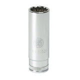 GearWrench 80400 3/8" Drive 6 Point Deep Metric Socket 18mm