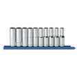 GearWrench 80712 10 Pc. 1/2" Drive 12 Point Deep Metric Socket Set