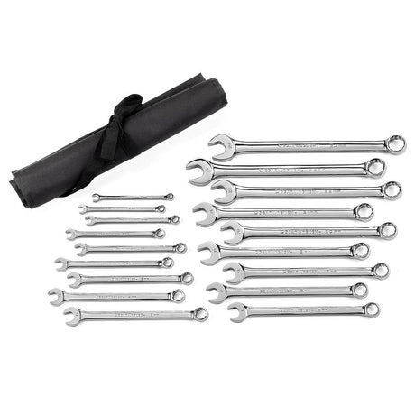 GearWrench 81920 18 Pc. 12 Point Long Pattern Combination Metric Wrench Set