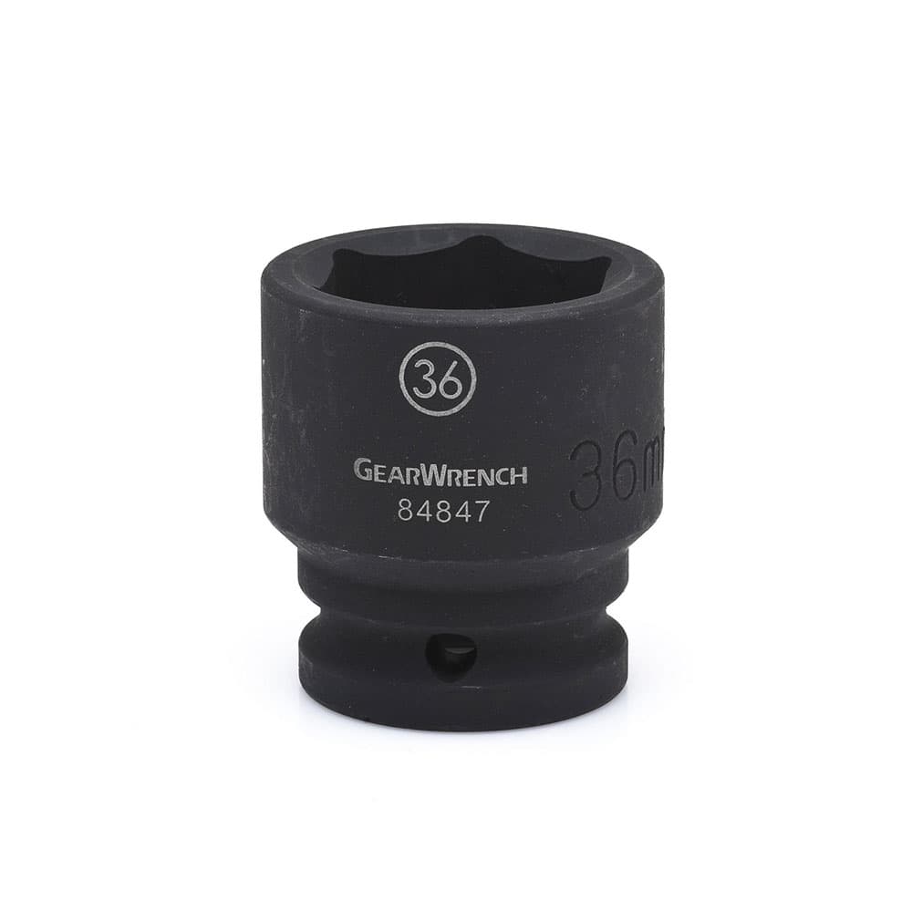GearWrench 84847 3/4" Drive 6 Point Standard Impact Metric Socket 36mm