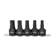 GearWrench 84899-06 5 Pc. 3/4" Drive Hex Bit Impact SAE Socket Set