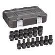 GearWrench 84918N 15 Pc. 3/8" Drive 6 Point Standard Universal Impact Metric Socket Set