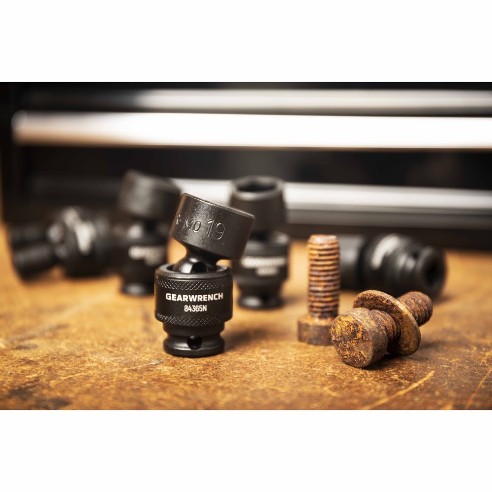 GearWrench 84918N 15 Pc. 3/8" Drive 6 Point Standard Universal Impact Metric Socket Set - 8