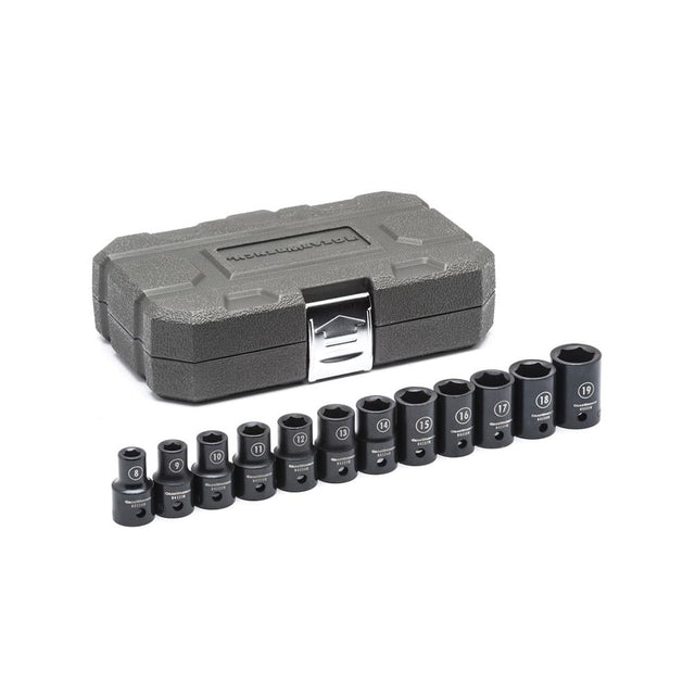 GearWrench 84930N 12 Pc. 1/2" Drive 6 Point Standard Impact Metric Socket Set