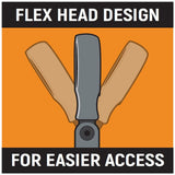 GearWrench 85141 14 Pc. 72-Tooth 12 Point Flex Head Ratcheting Combination SAE/Metric Wrench Set - 11