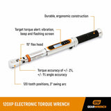 GearWrench 85195 3/8" 120XP Flex Head Electronic Torque Wrench with Angle - 2