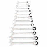 GearWrench 9312 13 Pc. 72-Tooth 12 Point Ratcheting Combination SAE Wrench Set
