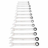 GearWrench 9312 13 Pc. 72-Tooth 12 Point Ratcheting Combination SAE Wrench Set