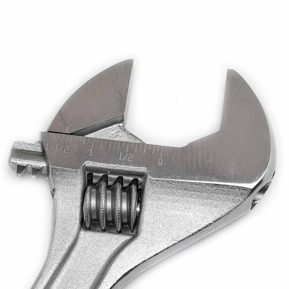 Crescent AC212VS 12" Chrome Plated Finish Adjustable Wrench - Carded - 3