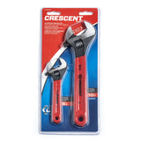 Crescent AT2610CVS 2 Pc. Adjustable Black Oxide Cushion Grip Wrench Set 6" 10" - 3