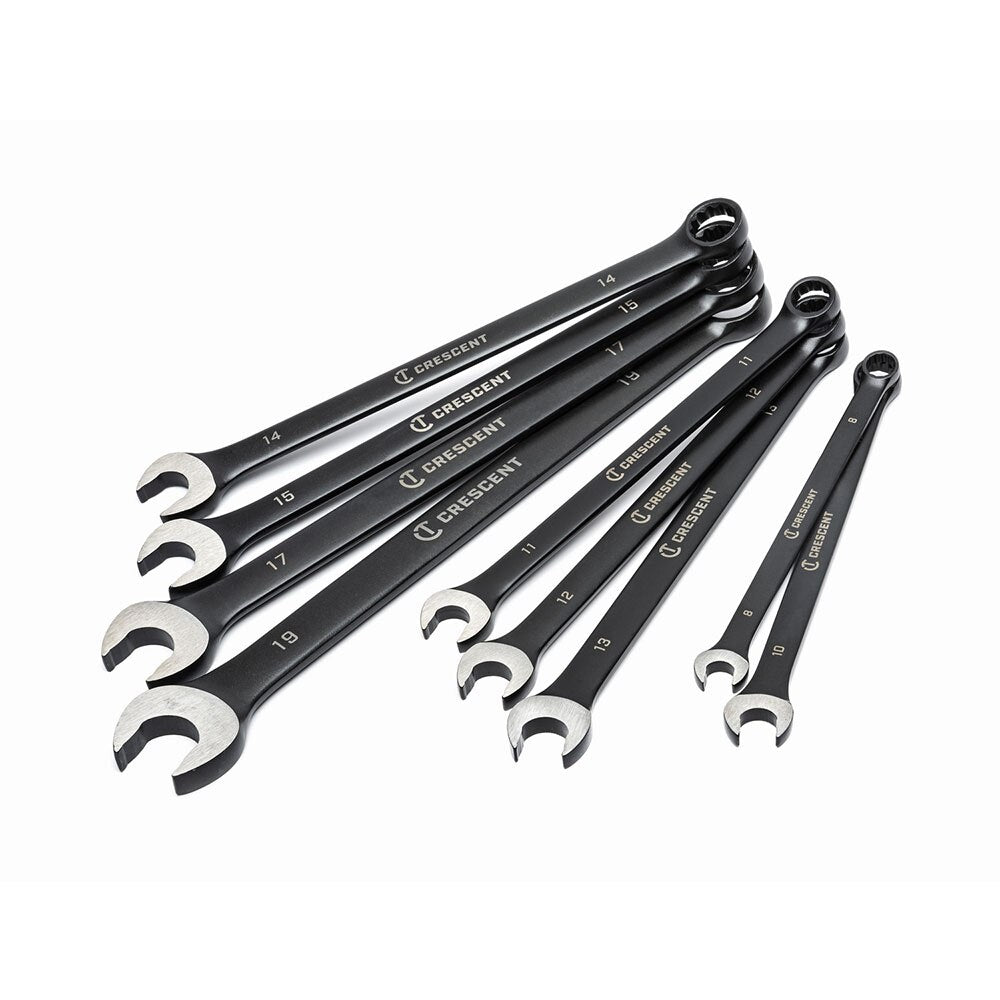 Crescent CCWS9BM 9pc X10 12 Point Long Pattern Combination Metric Wrench Set