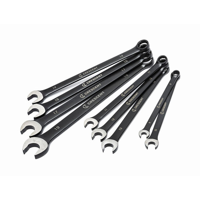 Crescent CCWS9BM 9pc X10 12 Point Long Pattern Combination Metric Wrench Set