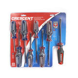 Crescent  CGPS8PCSET 8Pc. Phillips/Slotted Co-Molded Diamond Tip Screwdriver Set - 2