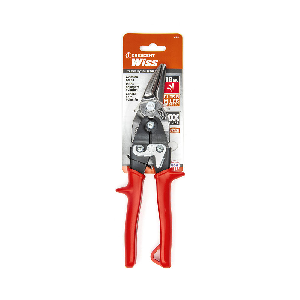 Crescent Wiss M1R 9-3/4" Straight to Left Cut Compound Action Aviation Snips - 5