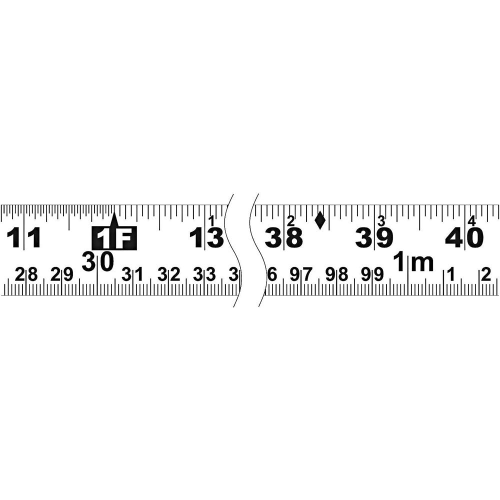 Crescent Lufkin P2410CMEN 1" x 10m/33'  SAE/Metric Yellow Clad A30 Blade Power Return - 2