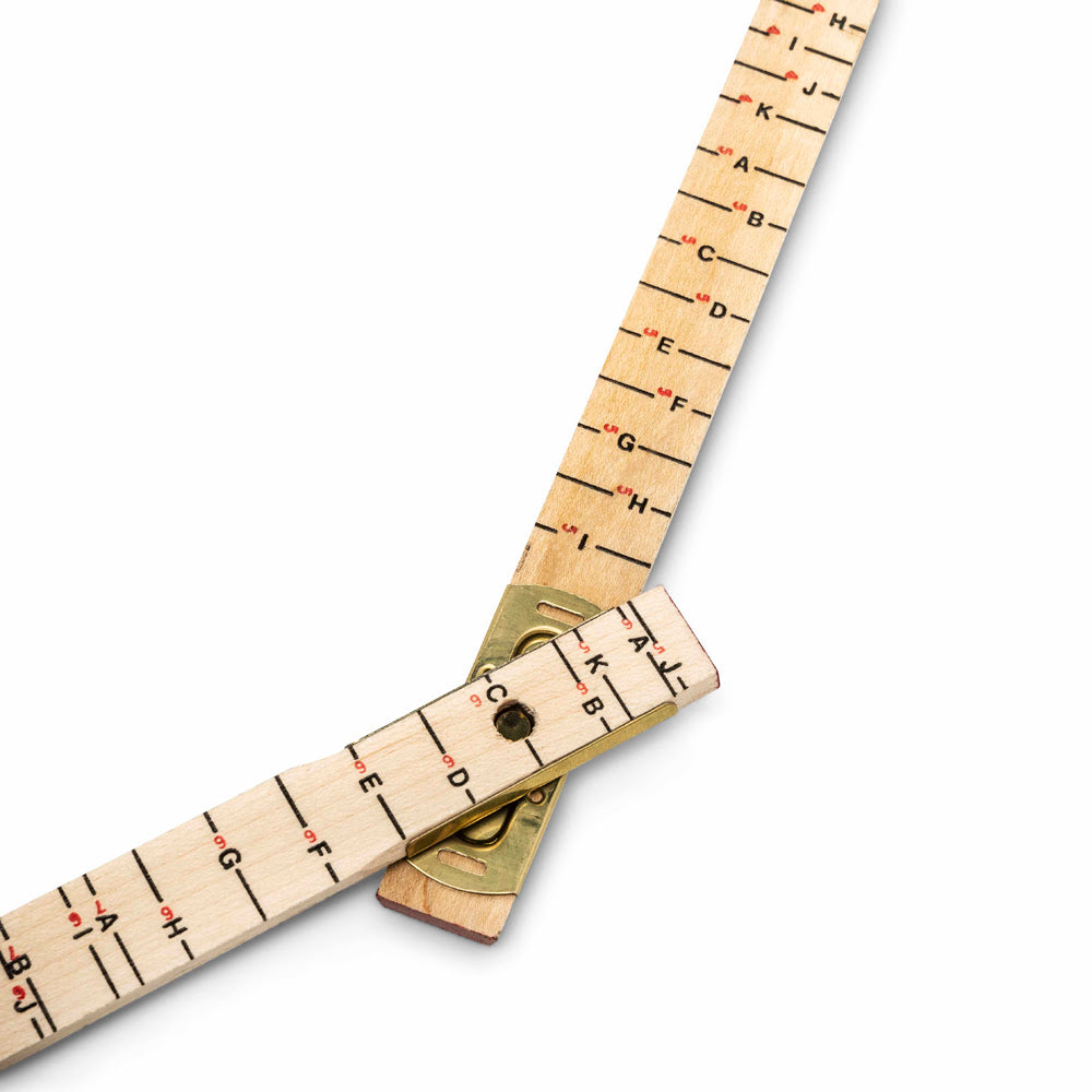 Crescent Lufkin T656N 5/8" x 6' Oversized Brick Mason Red End Wood Rule - 4