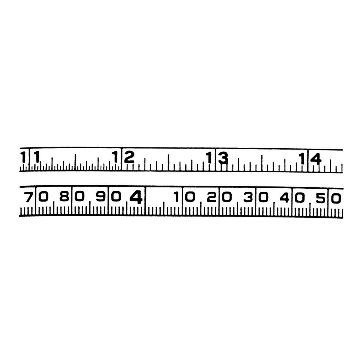 Crescent Lufkin W606PD 1/4" x 6' Executive Diameter Yellow Clad A19 Blade Pocket Engineer's Tape Measure - 2