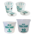 Argee RG522 5 Quart Clear Versa-Tainer Calibrated Measuring Bucket 8.75" D x 7" H