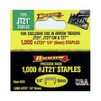 Arrow 214 JT21/T27 1/4" Staples (1,000/pk)