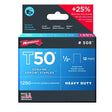 Arrow 50824 508 T50 1/2" Staples, 1250 Pack