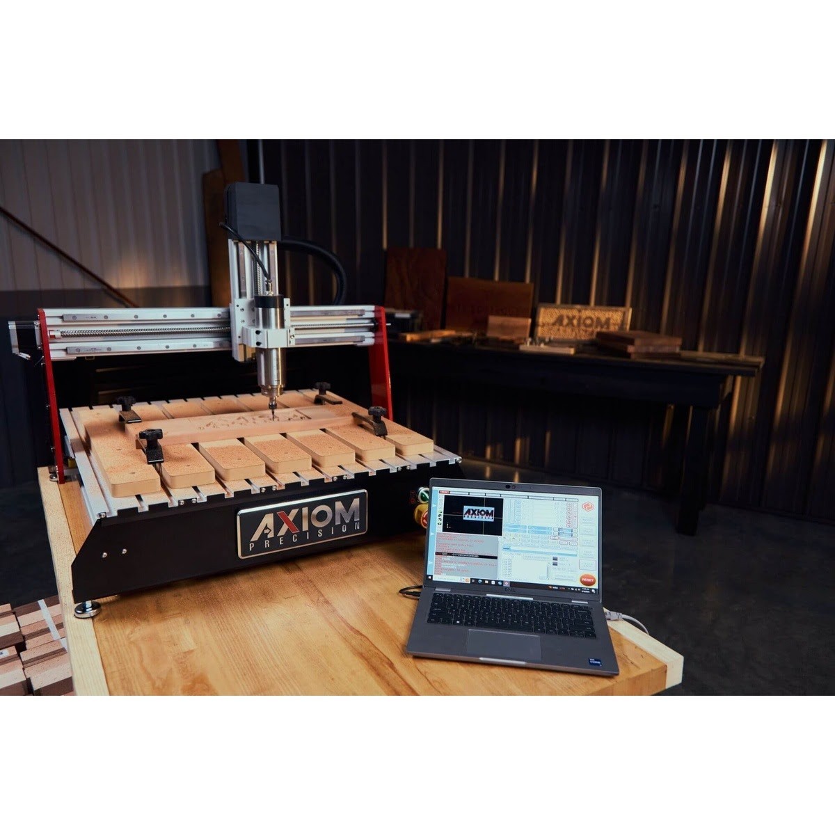 Axiom AX1-101 2 x 2 CNC Router Table with 24 x 24 in Cutting Area and 1 HP Spindle - 10