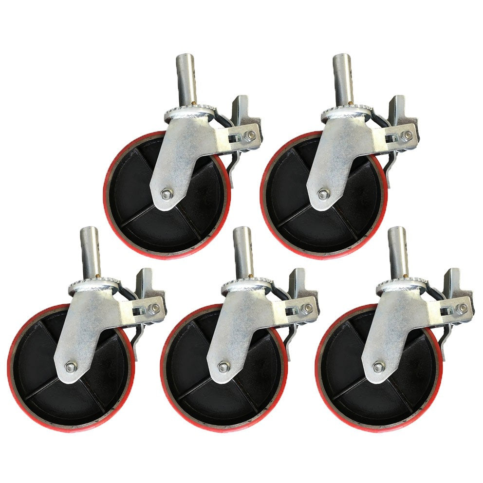 B&B Pipe Tools 3504 Urethane Swivel Caster Kit For Pn 3500 (5 Casters)