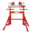 B&B Pipe Tools 4375 Height Adjustable Under Load Roller w/ Steel Wheels