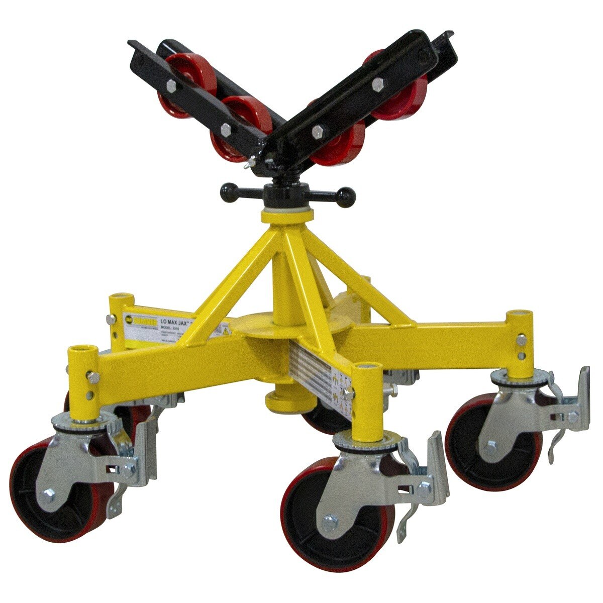 BB Sumner 3310SWH Lo Max Jax 2 Pipe Fabrication Stand Kit with V-Head and Steel Caster Wheels (1 Kit) - 2