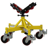 BB Sumner 3310SWH Lo Max Jax 2 Pipe Fabrication Stand Kit with V-Head and Steel Caster Wheels (1 Kit) - 2