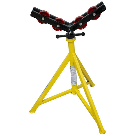 BB Sumner 3501SWH Big Vee Jax Pipe Jack Stand with Steel Wheels in V-Head and Casters (1 Each)