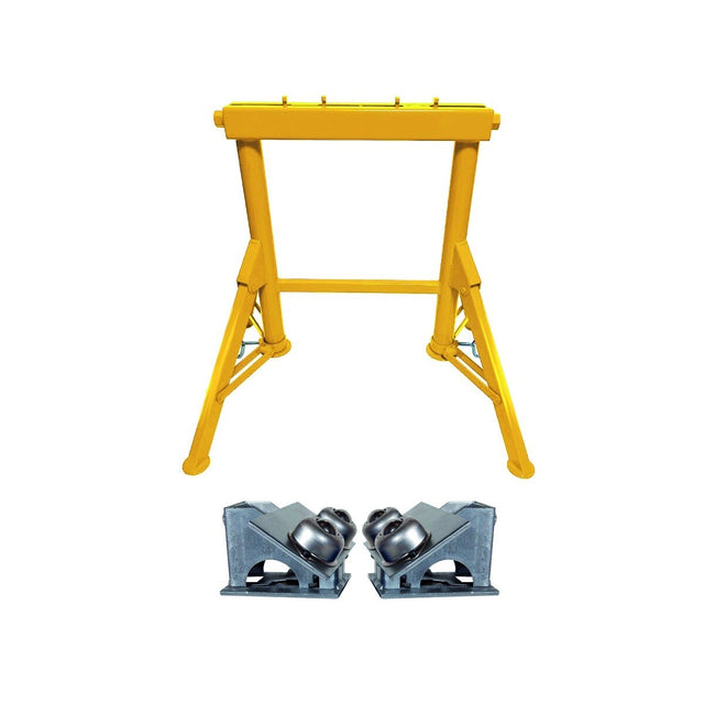 BB Sumner 4300BTH Hi Adjust-A-Roll Roller Stand with Stainless Steel Ball Transfer Head